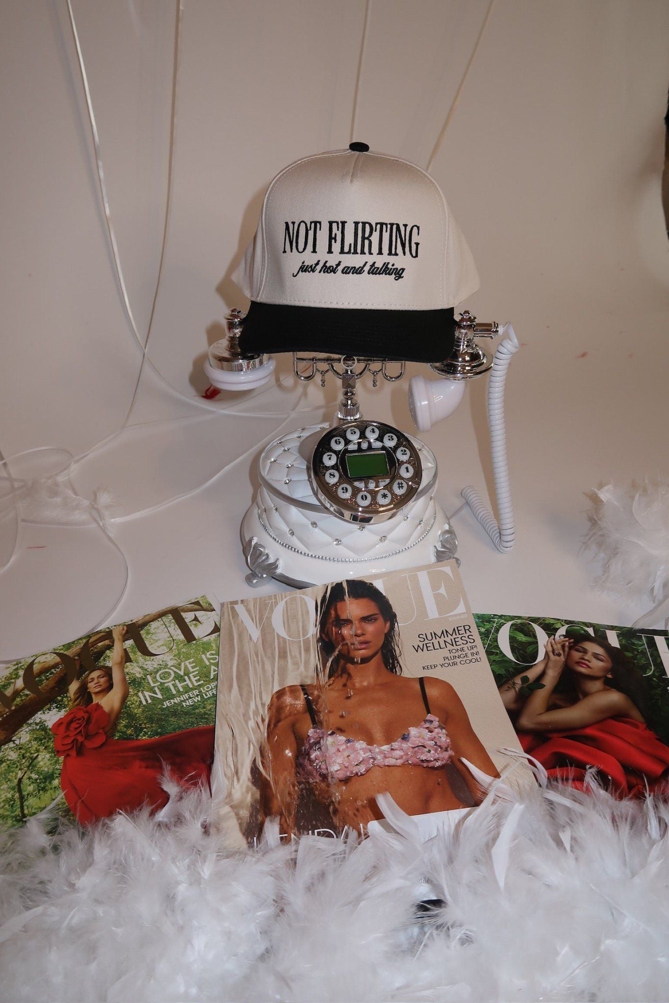 The Not Flirting Trucker Hat is a trendy embroidered women’s trucker hat—perfect for casual outfits, streetwear style, girls’ night, and boutique fashion.
