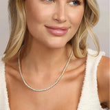 Not Your Basic Tennis Necklace - Keepsake