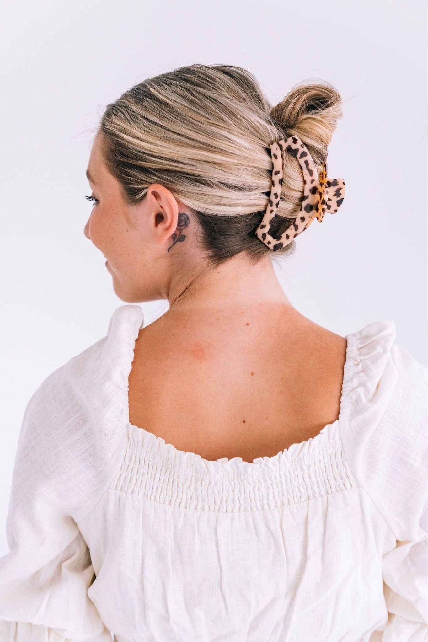 Open Hair Clip | Large | Blonde Tortoise - Keepsake