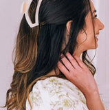 Open Hair Clip | Med. | Almond Beige - Keepsake