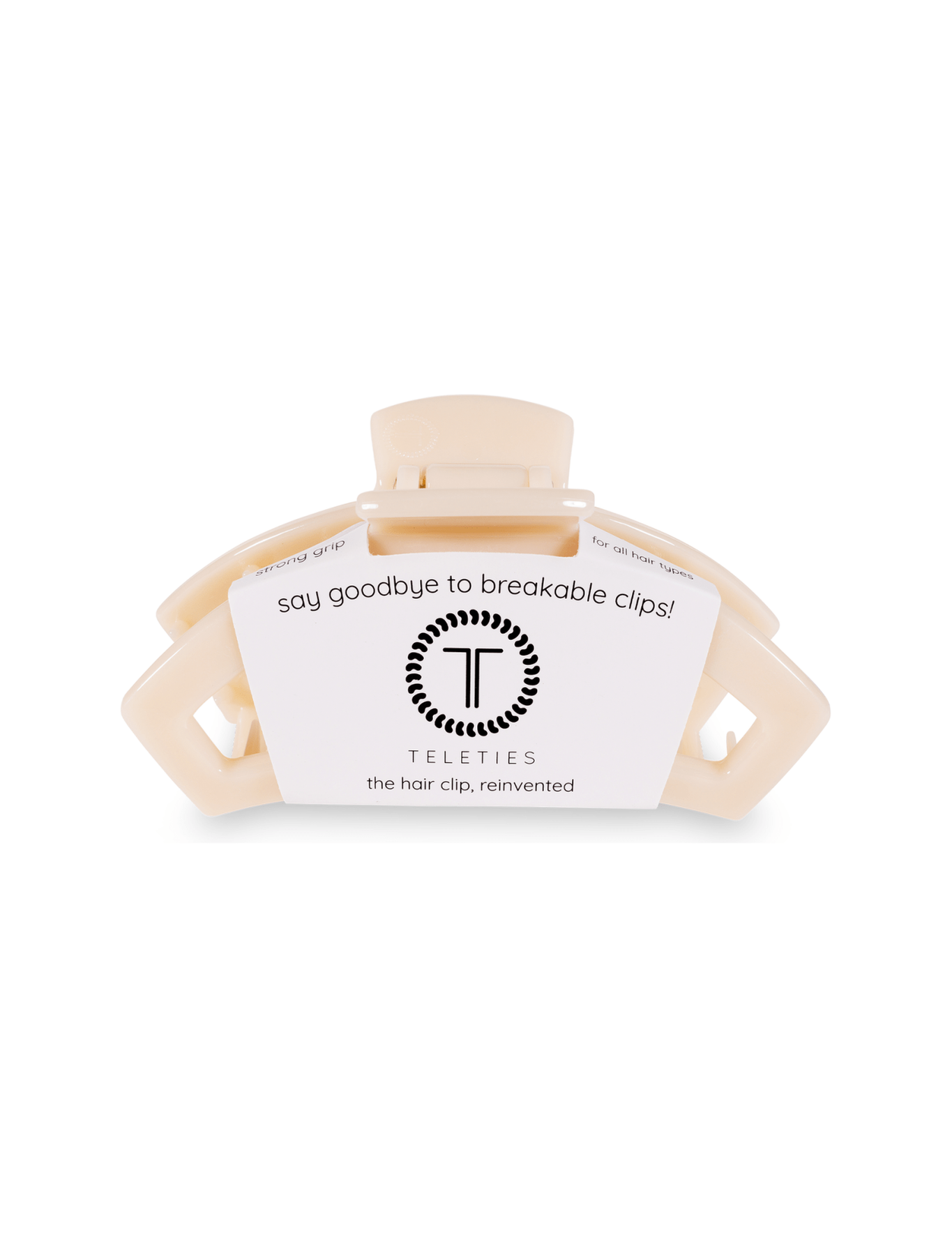 Open Hair Clip | Med. | Almond Beige - Keepsake