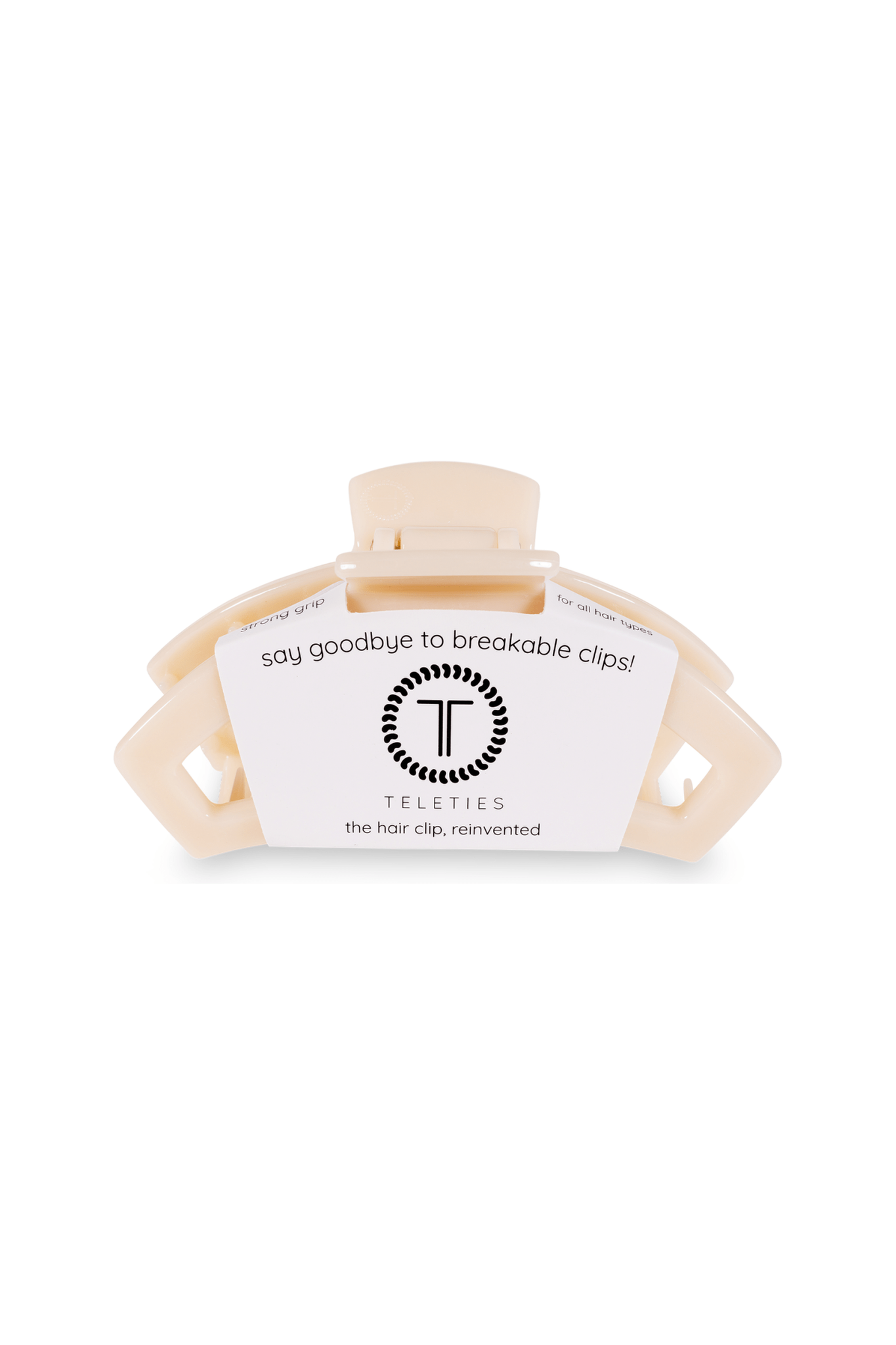 Open Hair Clip | Med. | Almond Beige - Keepsake