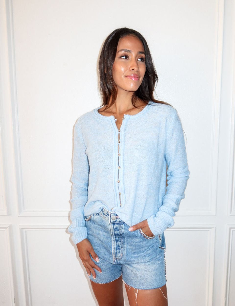 Piper Cardigan - Blue - Keepsake