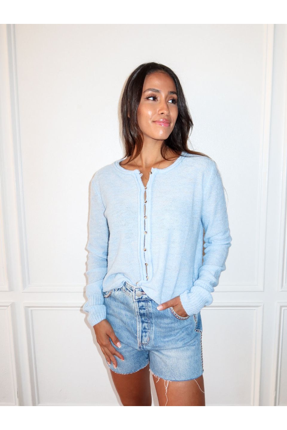 Piper Cardigan - Blue - Keepsake
