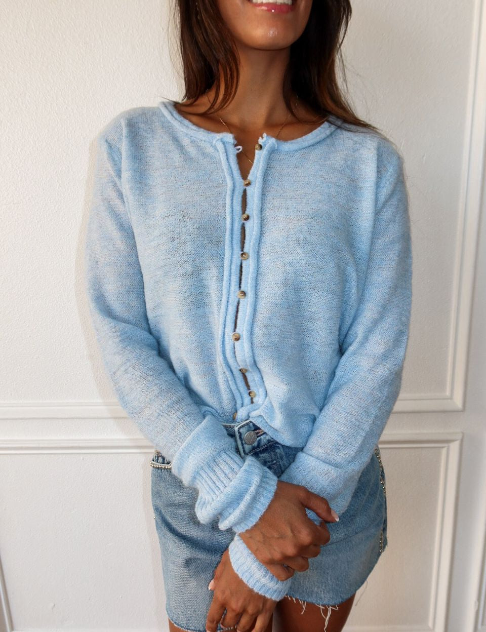 Piper Cardigan - Blue - Keepsake