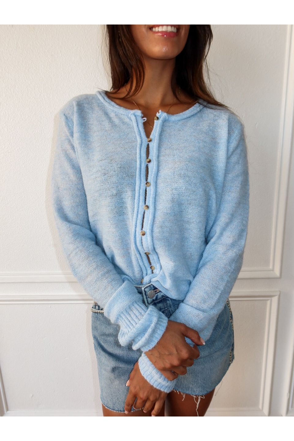 Piper Cardigan - Blue - Keepsake