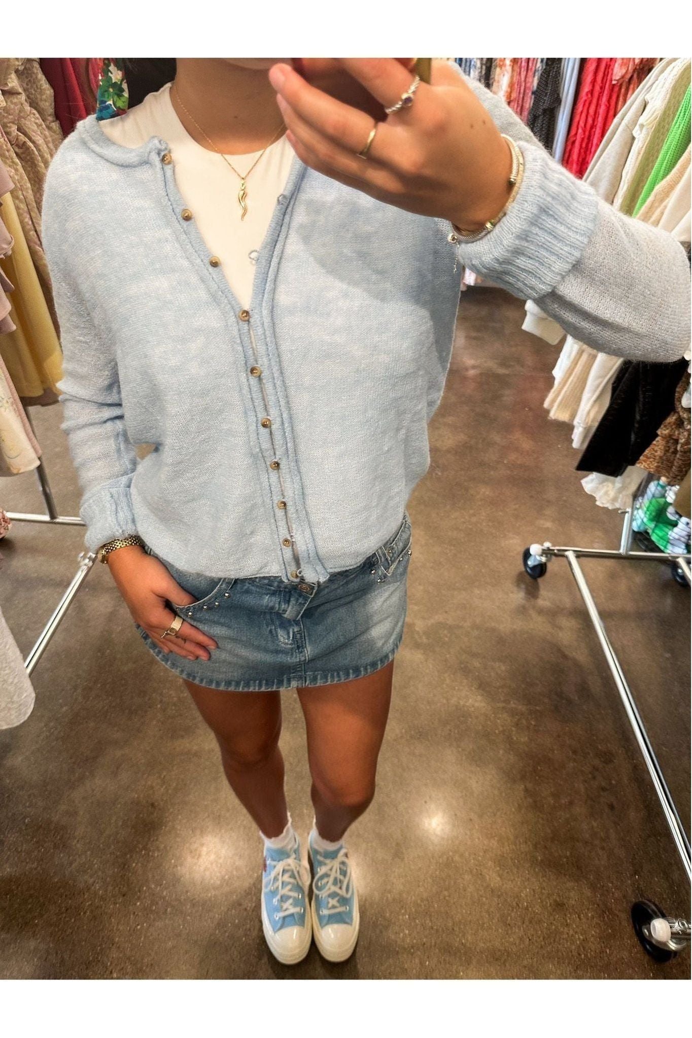 Piper Cardigan - Blue - Keepsake