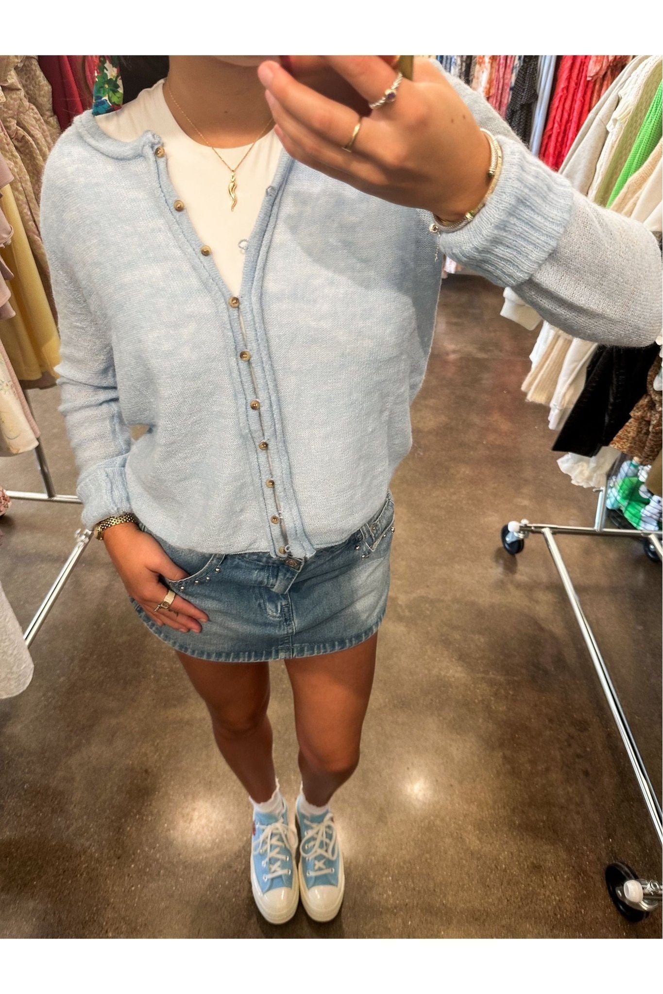 Piper Cardigan - Blue - Keepsake