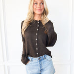 Piper Cardigan - Chocolate - Keepsake