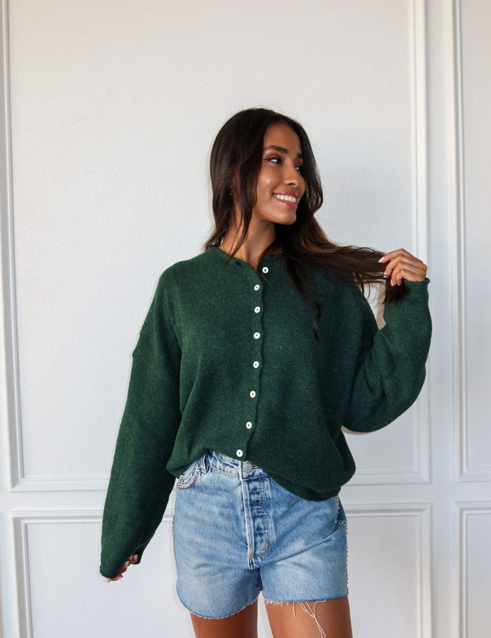 Piper Cardigan - Green - Keepsake