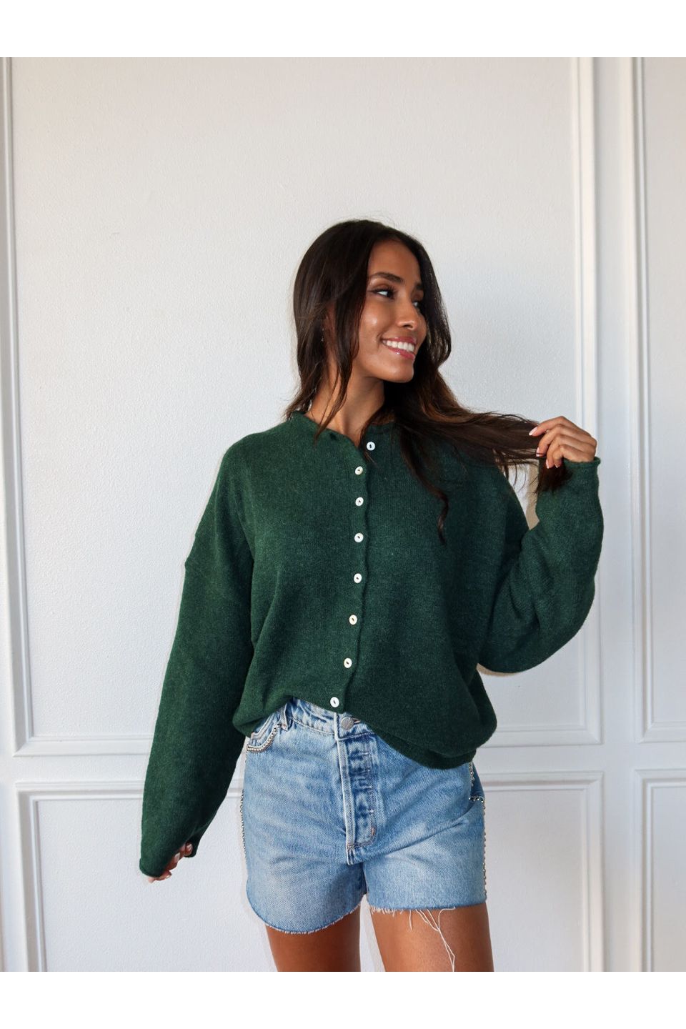 Piper Cardigan - Green - Keepsake