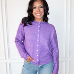 Piper Cardigan - Purple - Keepsake