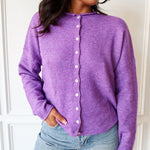 Piper Cardigan - Purple - Keepsake