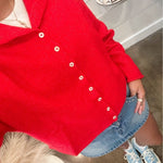 Piper Cardigan - Red - Keepsake