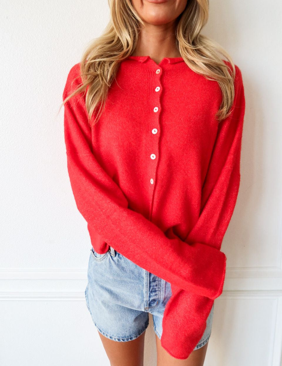 Piper Cardigan - Red - Keepsake