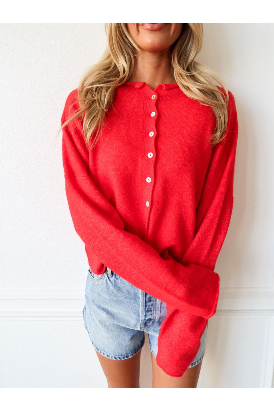 Piper Cardigan - Red - Keepsake
