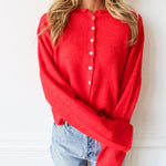 Piper Cardigan - Red - Keepsake
