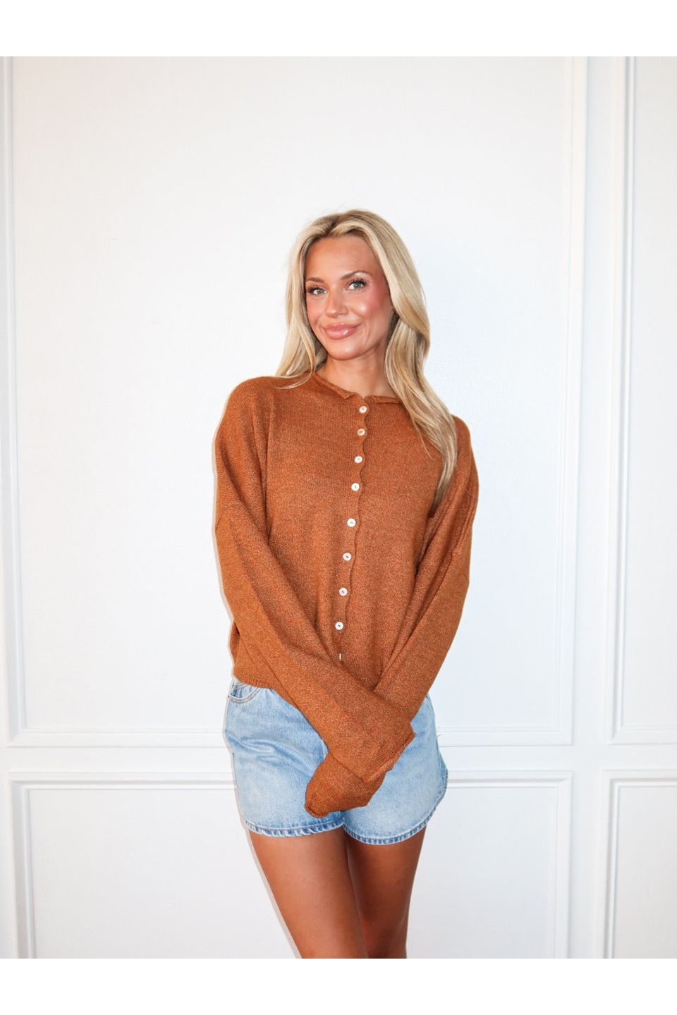 Piper Cardigan - Rust - Keepsake