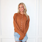Piper Cardigan - Rust - Keepsake
