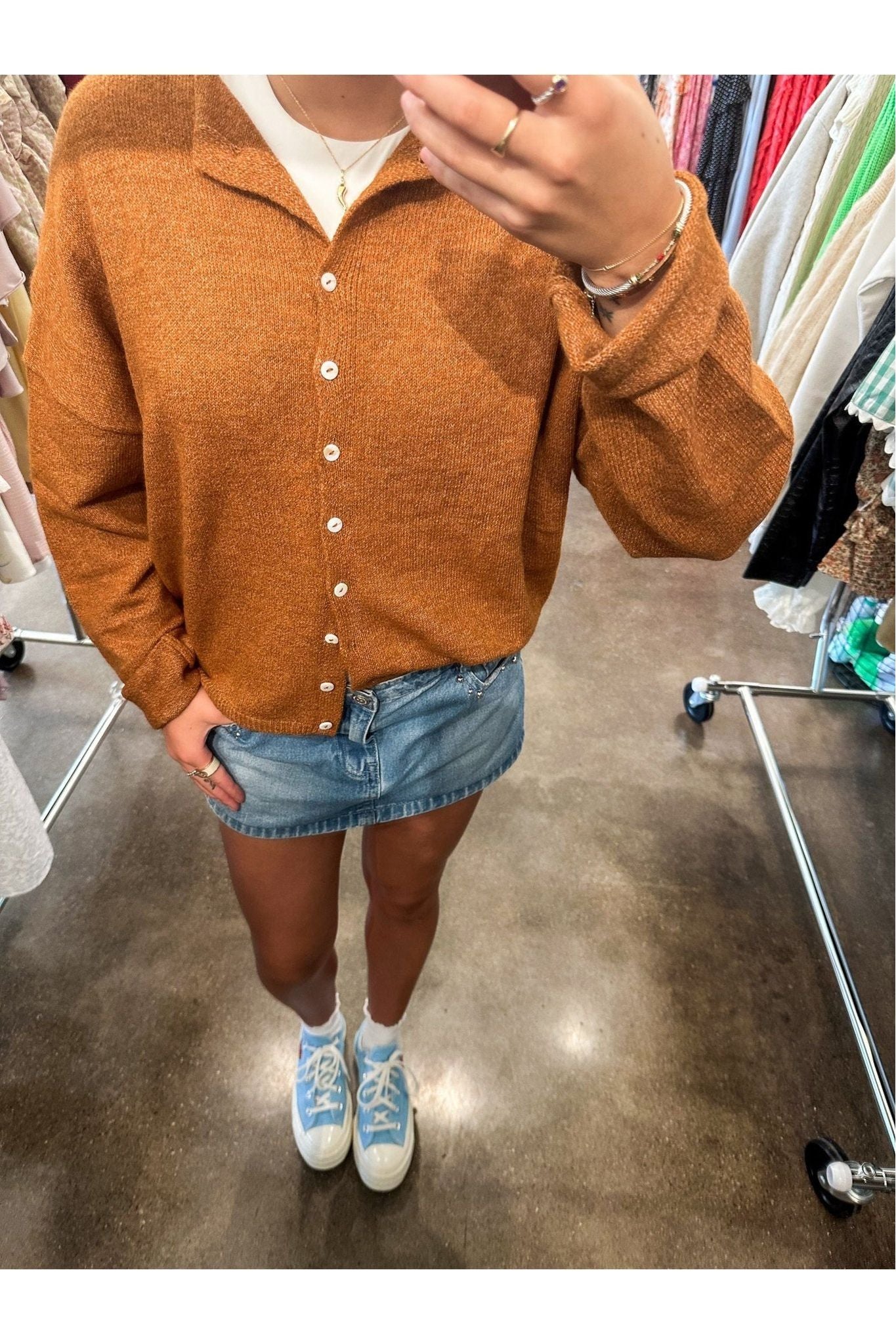 Piper Cardigan - Rust - Keepsake