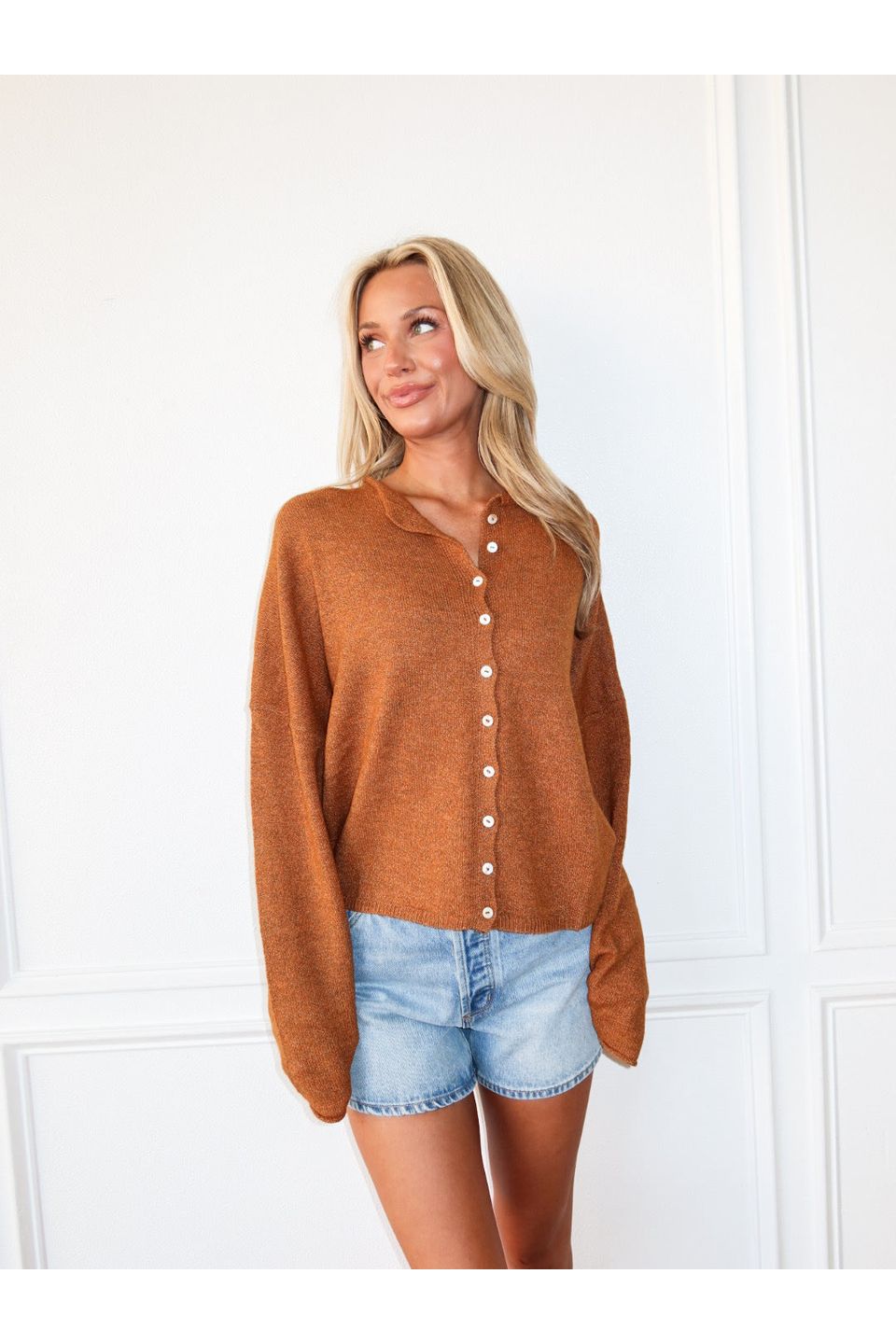 Piper Cardigan - Rust - Keepsake