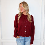 Piper Cardigan - Wine - Keepsake