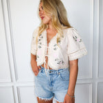 Pressed Petals Poplin Top - Keepsake