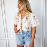 Pressed Petals Poplin Top - Keepsake