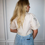 Pressed Petals Poplin Top - Keepsake