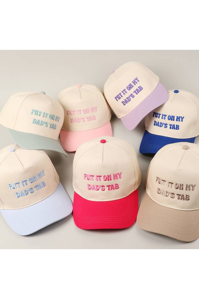 Put It On My Dad's Tab Embroidery Two - Tone Hat - Keepsake