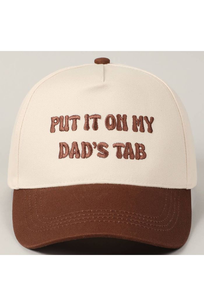 Put It On My Dad's Tab Embroidery Two - Tone Hat - Keepsake
