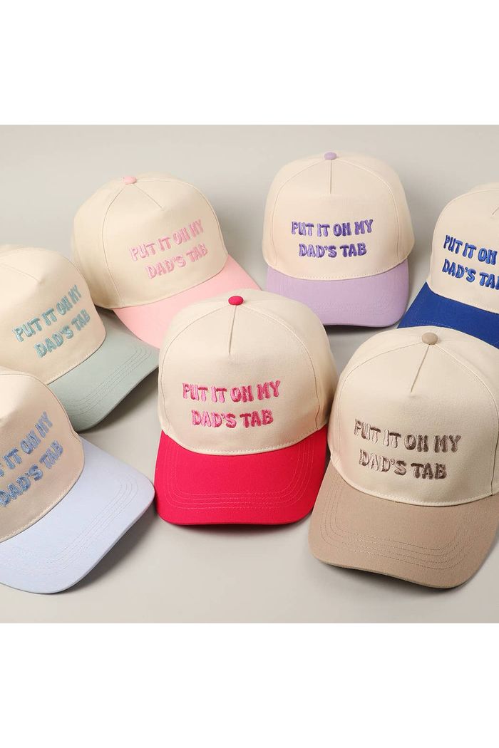 Put It On My Dad's Tab Embroidery Two - Tone Hat - Keepsake