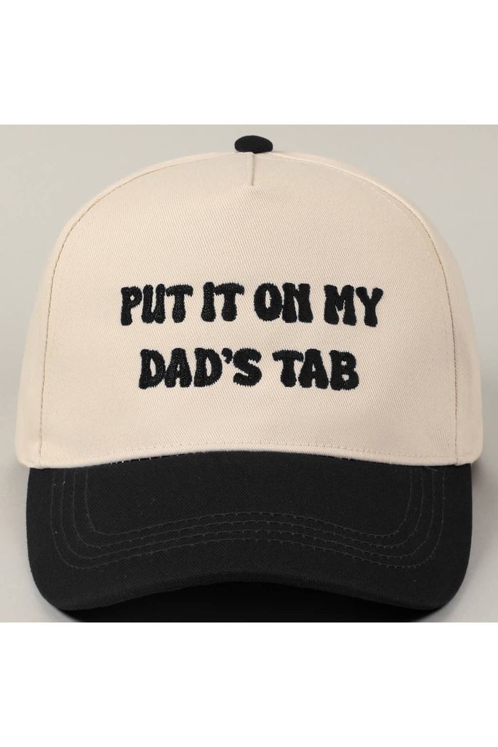 Put It On My Dad's Tab Embroidery Two - Tone Hat - Keepsake