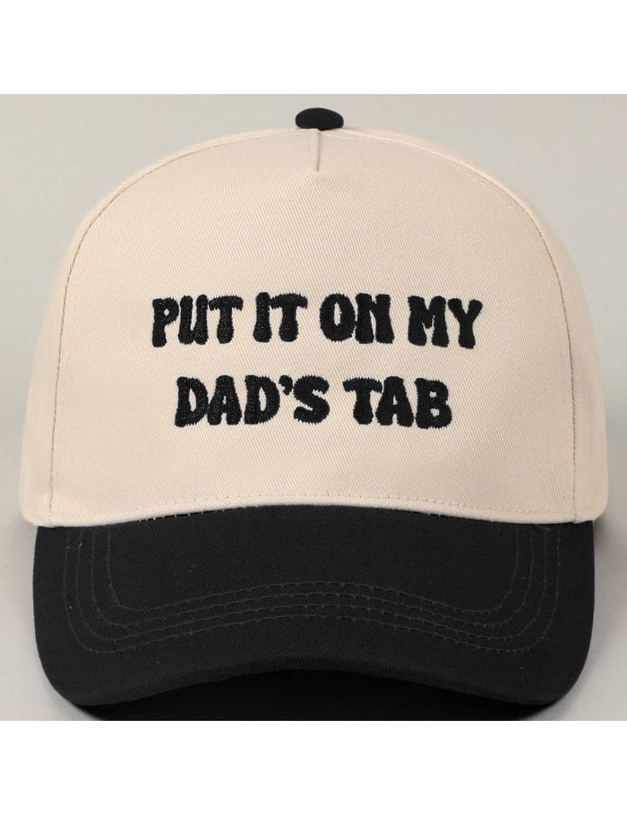 Put It On My Dad's Tab Embroidery Two - Tone Hat - Keepsake