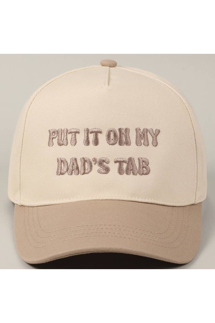Put It On My Dad's Tab Embroidery Two - Tone Hat - Keepsake