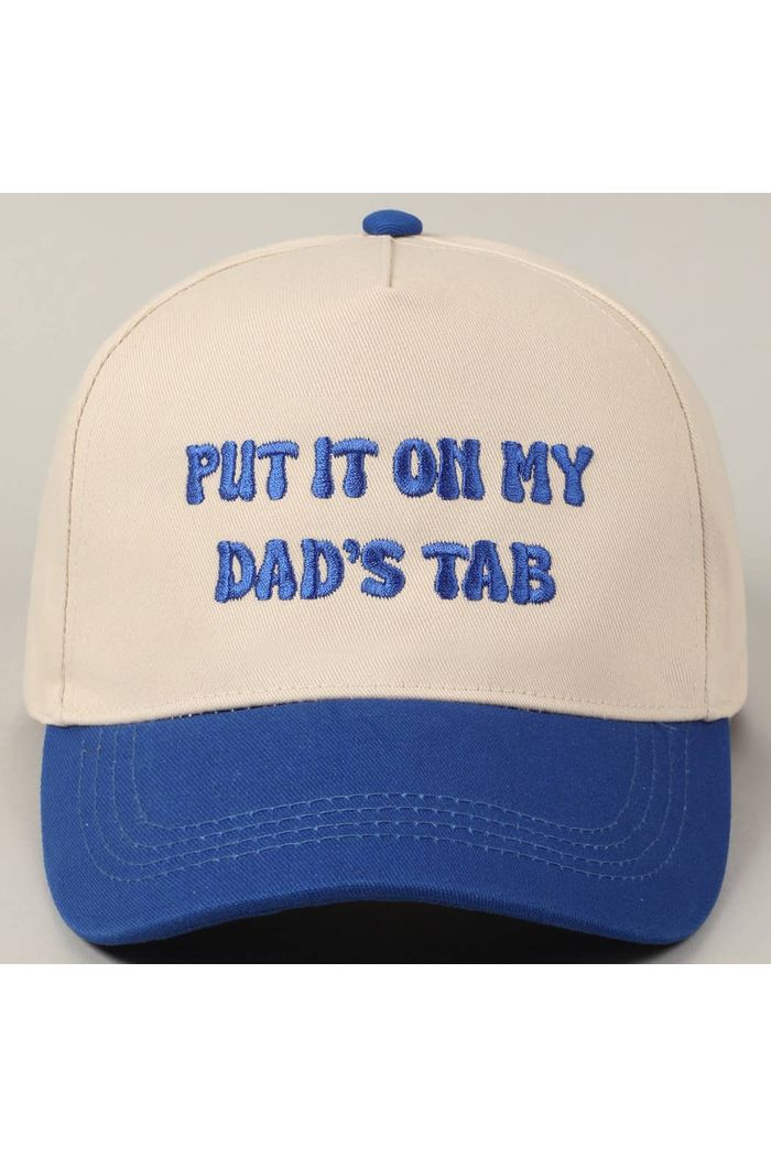 Put It On My Dad's Tab Embroidery Two - Tone Hat - Keepsake