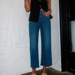 RE/DONE: High Rise Wide Leg Crop - Keepsake
