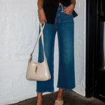 RE/DONE: High Rise Wide Leg Crop - Keepsake