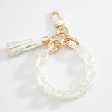 Resin Chain Keychains - White - Keepsake