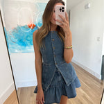 Ryder Ruffle Denim Mini Skirt - Keepsake