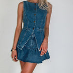 Ryder Ruffle Denim Mini Skirt - Keepsake