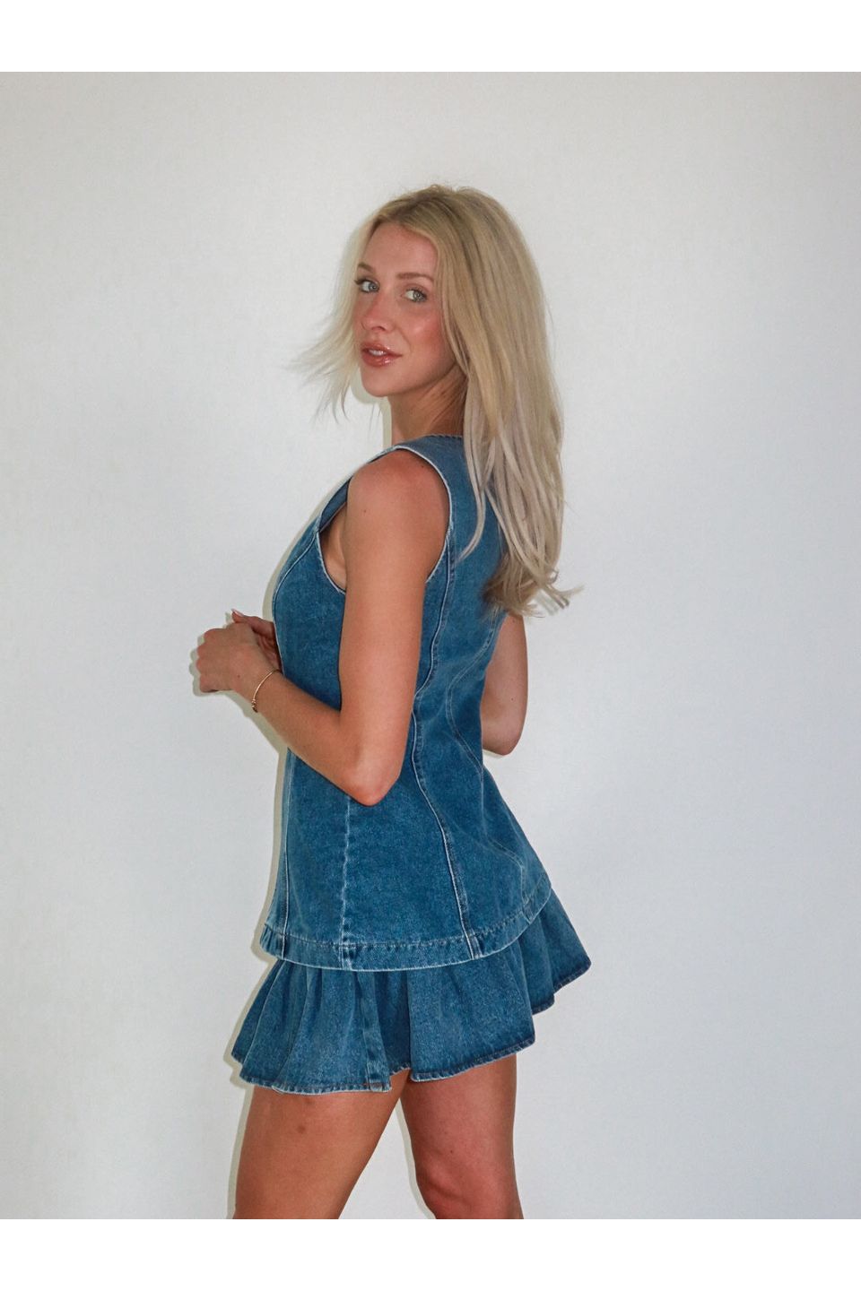 Ryder Ruffle Denim Mini Skirt - Keepsake