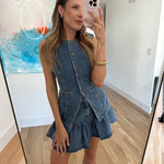 Ryder Ruffle Denim Mini Skirt - Keepsake