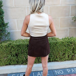 Saddle Up Suede Skort - Keepsake