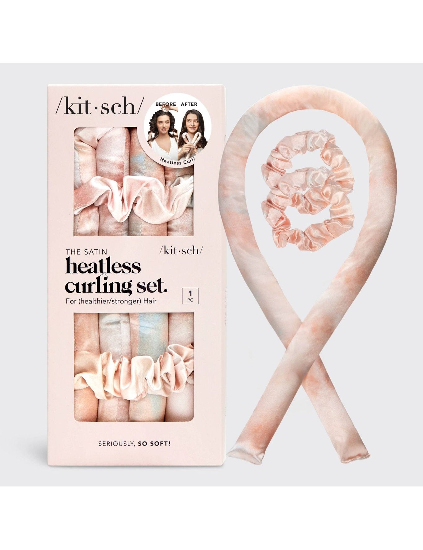 Satin Heatless Curling Set - Sunset Tie Dye - Keepsake