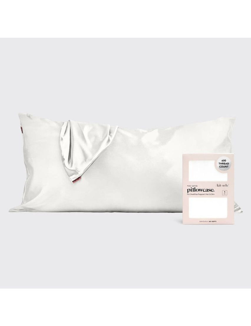 Satin King Pillowcase - Ivory - Keepsake