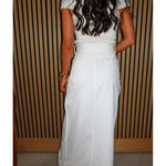 Sienna Open Slit Denim Maxi Skirt - Keepsake