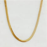 Simply Herringbone Chain Necklace: Gold - Keepsake