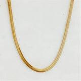 Simply Herringbone Chain Necklace: Gold - Keepsake