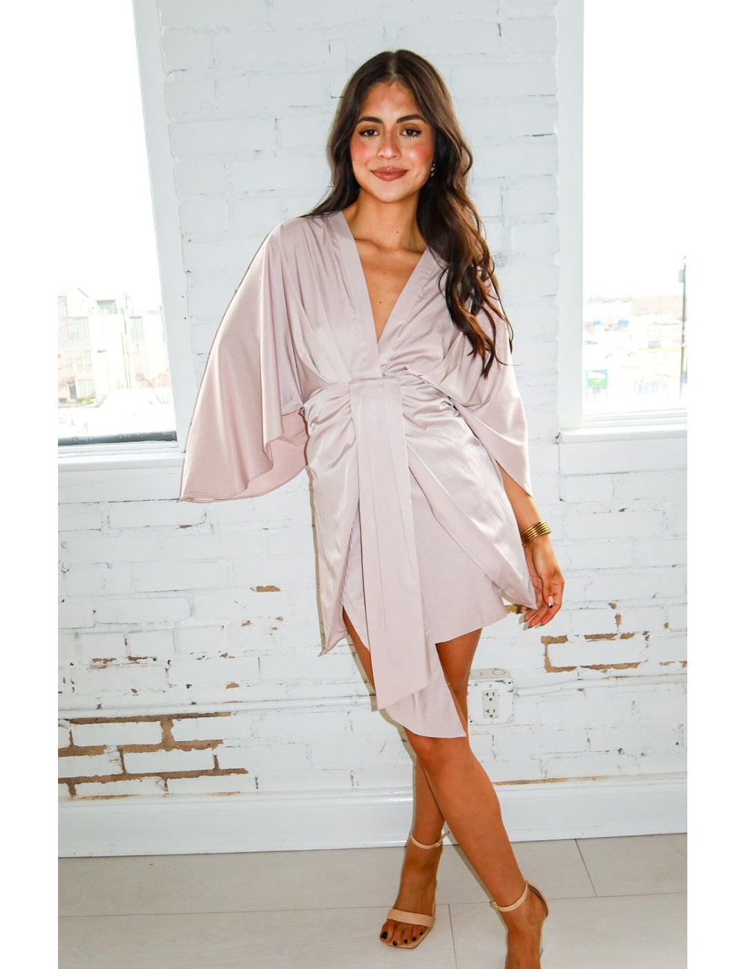 Sophia Satin Tie Mini Dress - Keepsake